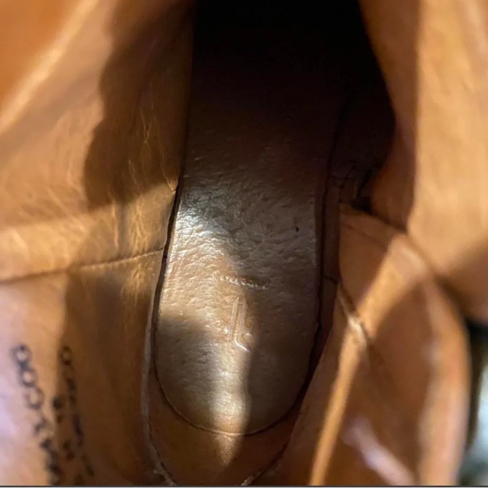 Frye Tan Leather Ankle Booties - Picture 5 of 7